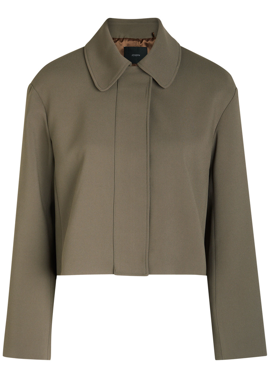 Joseph Bonnat Crepe Jacket In Green