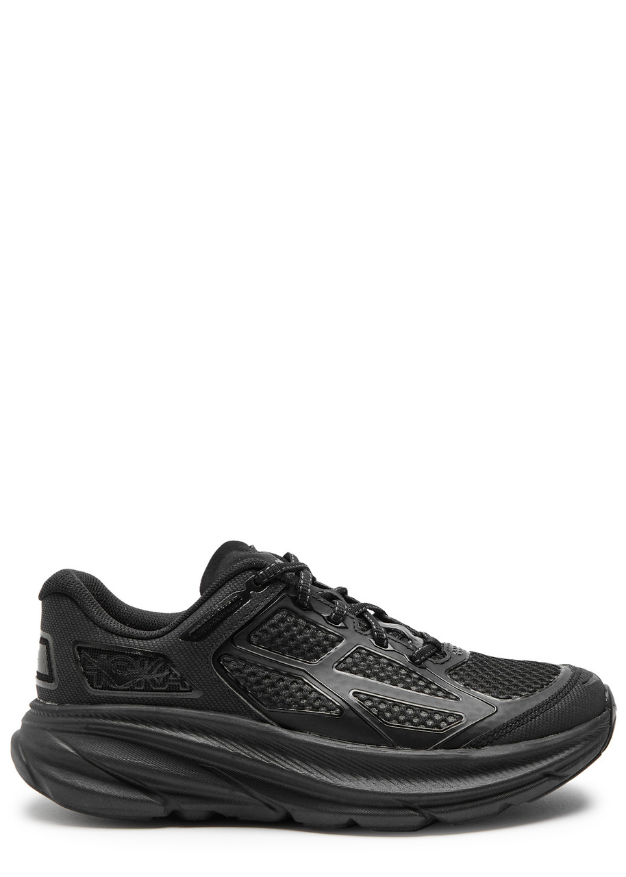 Hoka Clifton One9 Panelled Mesh Sneakers In Black