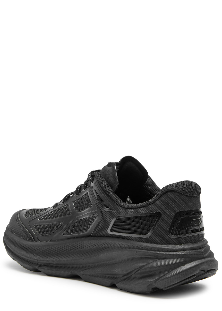 Hoka Clifton One9 Panelled Mesh Sneakers In Black