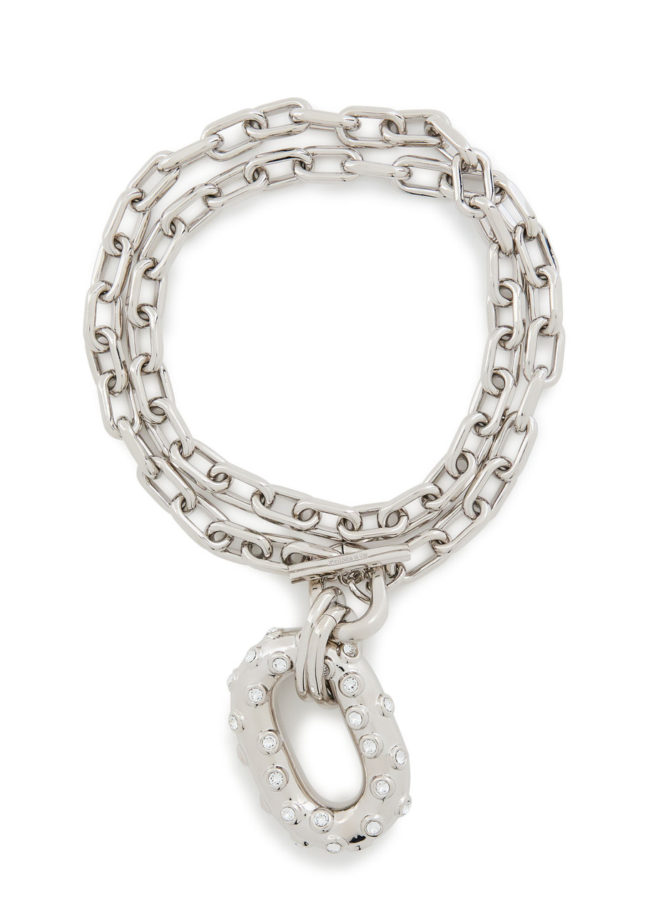 Rabanne Xl Link Chain Necklace In Metallic