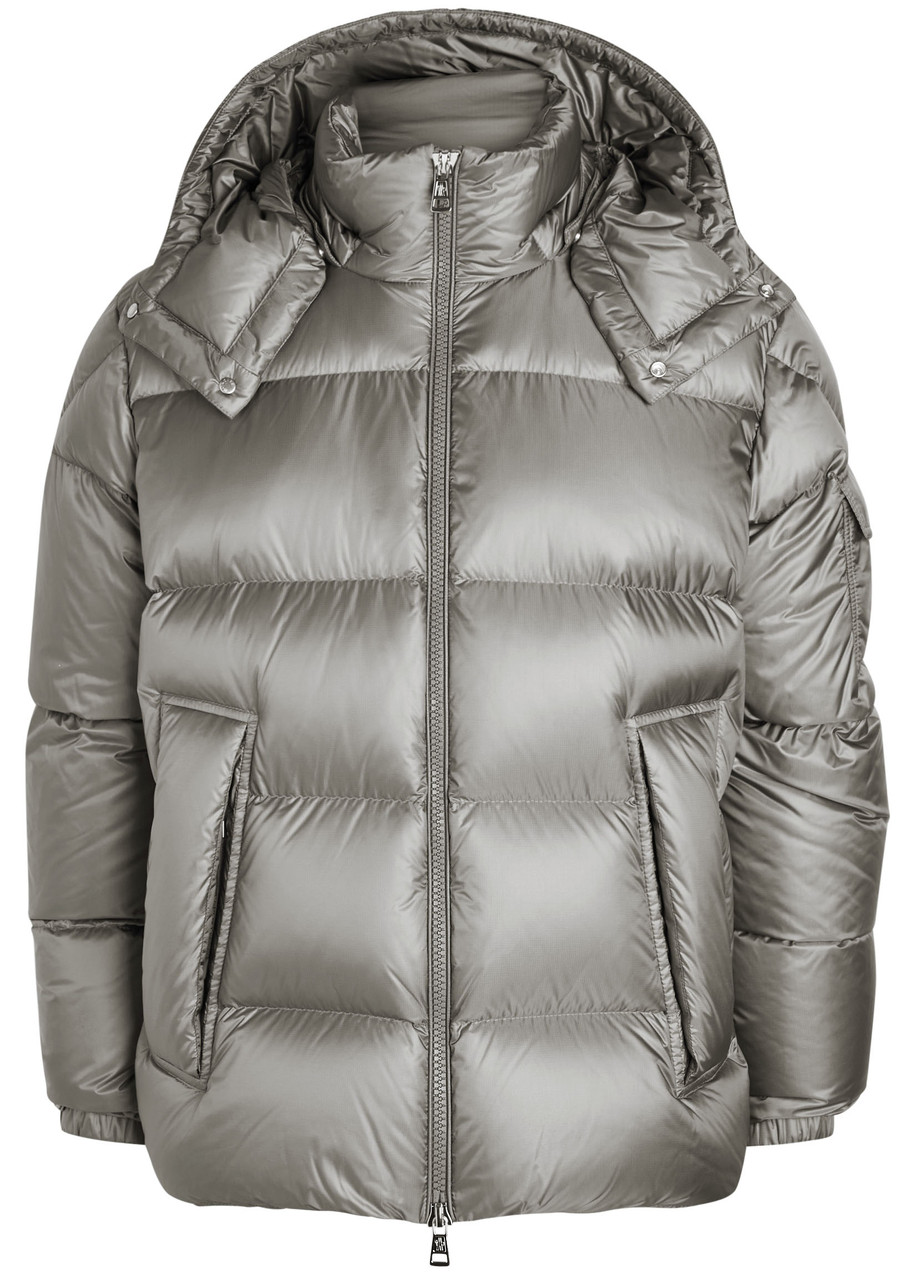 Moncler Couyere Quilted Hooded Shell Jacket - Grey - 5 (UK44 / Xxl)