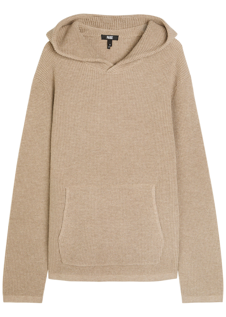 Paige Ojai Hooded Wool-blend Jumper In Neutral