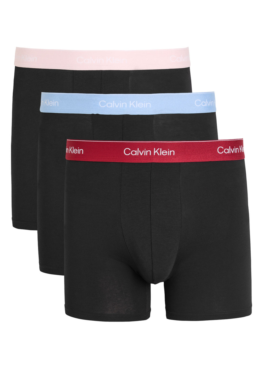 Calvin Klein Icon Stretch-cotton Boxer Briefs In Black