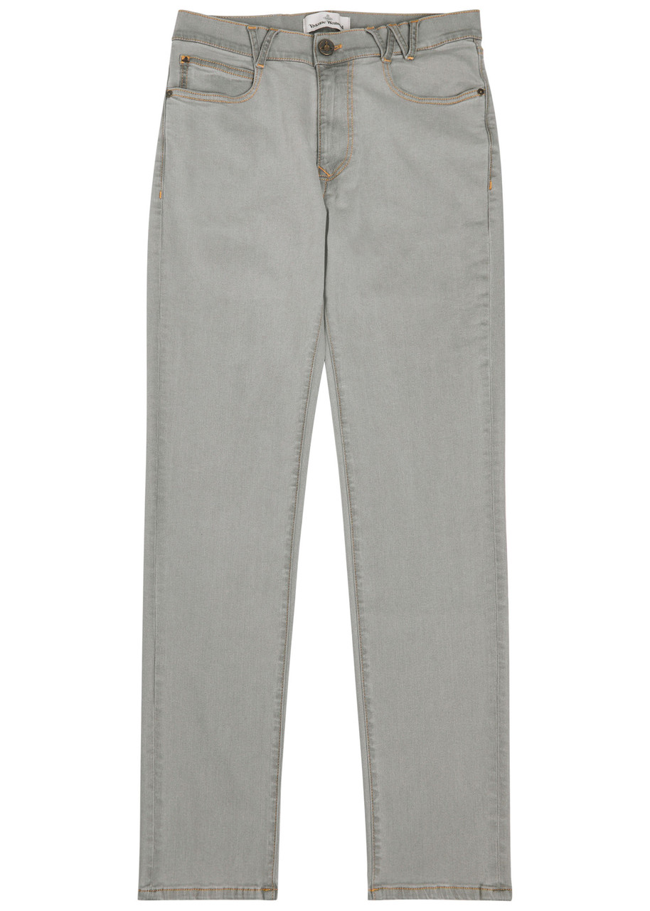 Vivienne Westwood Tapered-leg Jeans In Gray