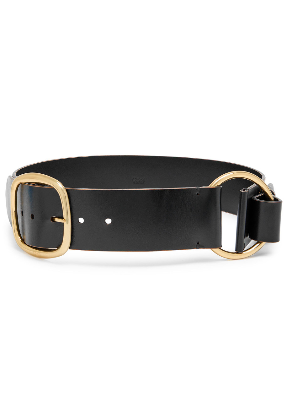 Chloé Chloe Anita Leather Belt In Black
