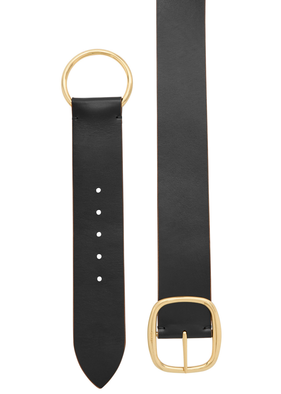  Chloe Anita Leather Belt - Black - M 
