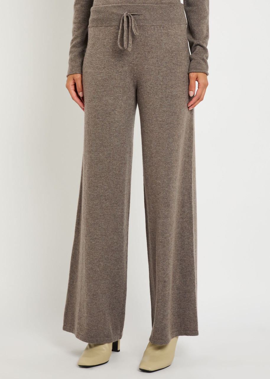 Lisa Yang Sofi Wide-leg Cashmere Trousers In Brown