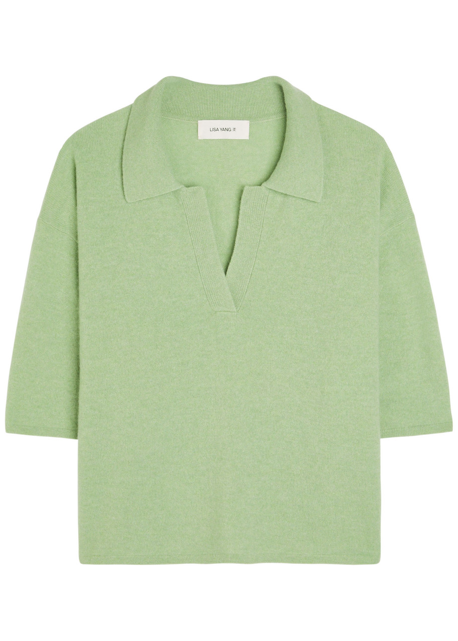 Lisa Yang Neela Cashmere Top In Green