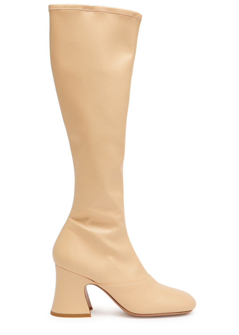 Chloé Chloe Janis Leather Knee-high Boots In Brown