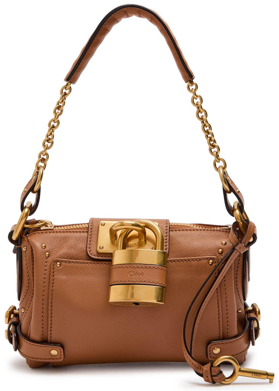 Chloé Chloe Paddington Grained Leather Shoulder Bag In Brown