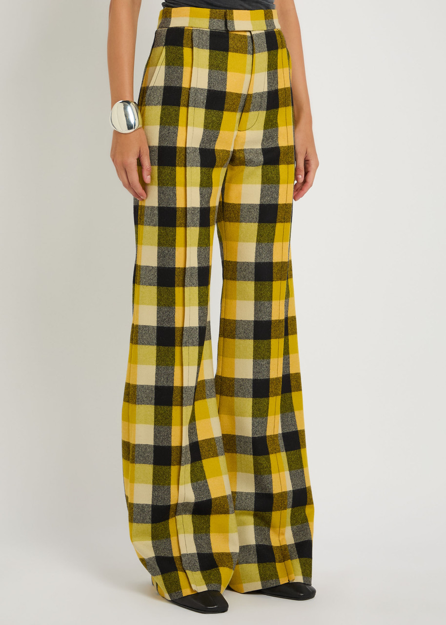 Vivienne Westwood Checked Flared-leg Trousers In Multi