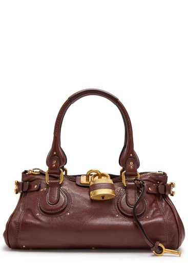 Chloé Paddington Hand Bag Brown Leather CHLOE Paddington grained leather shoulder bag | Harvey Nichols
