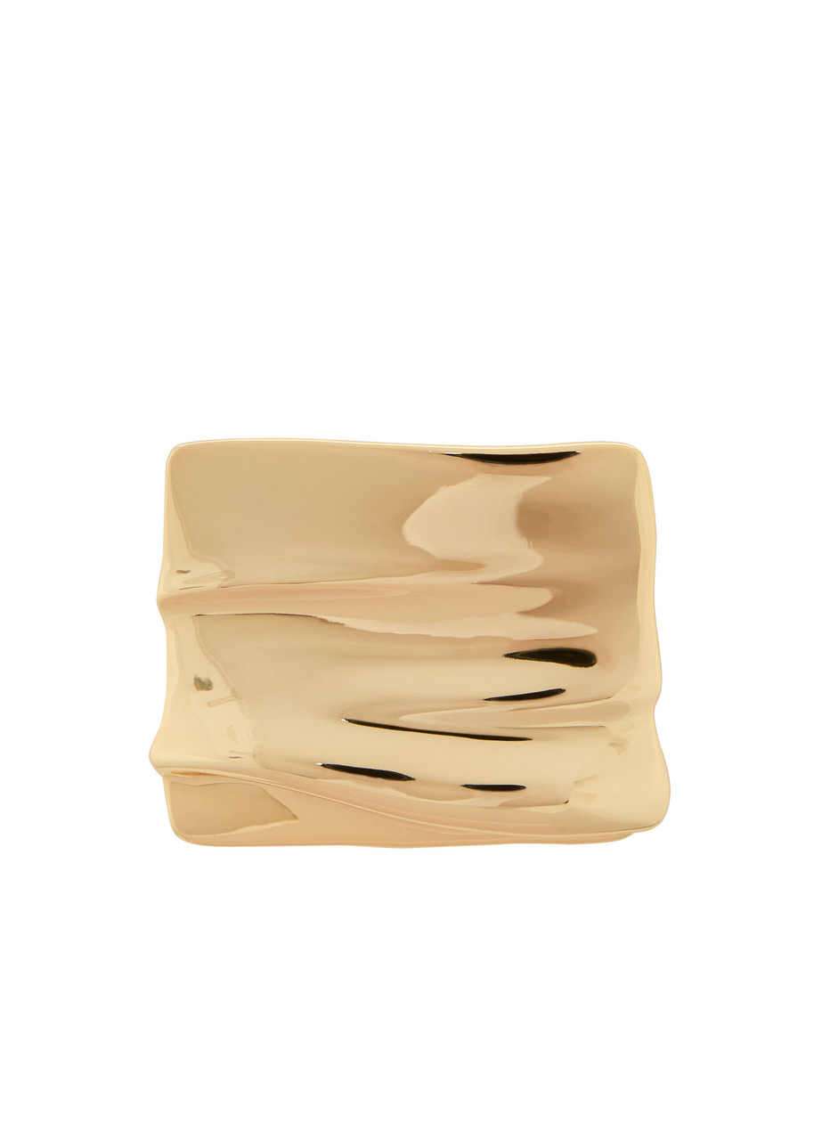 Jenny Bird Sundra 14kt Gold-plated Brooch In Gold