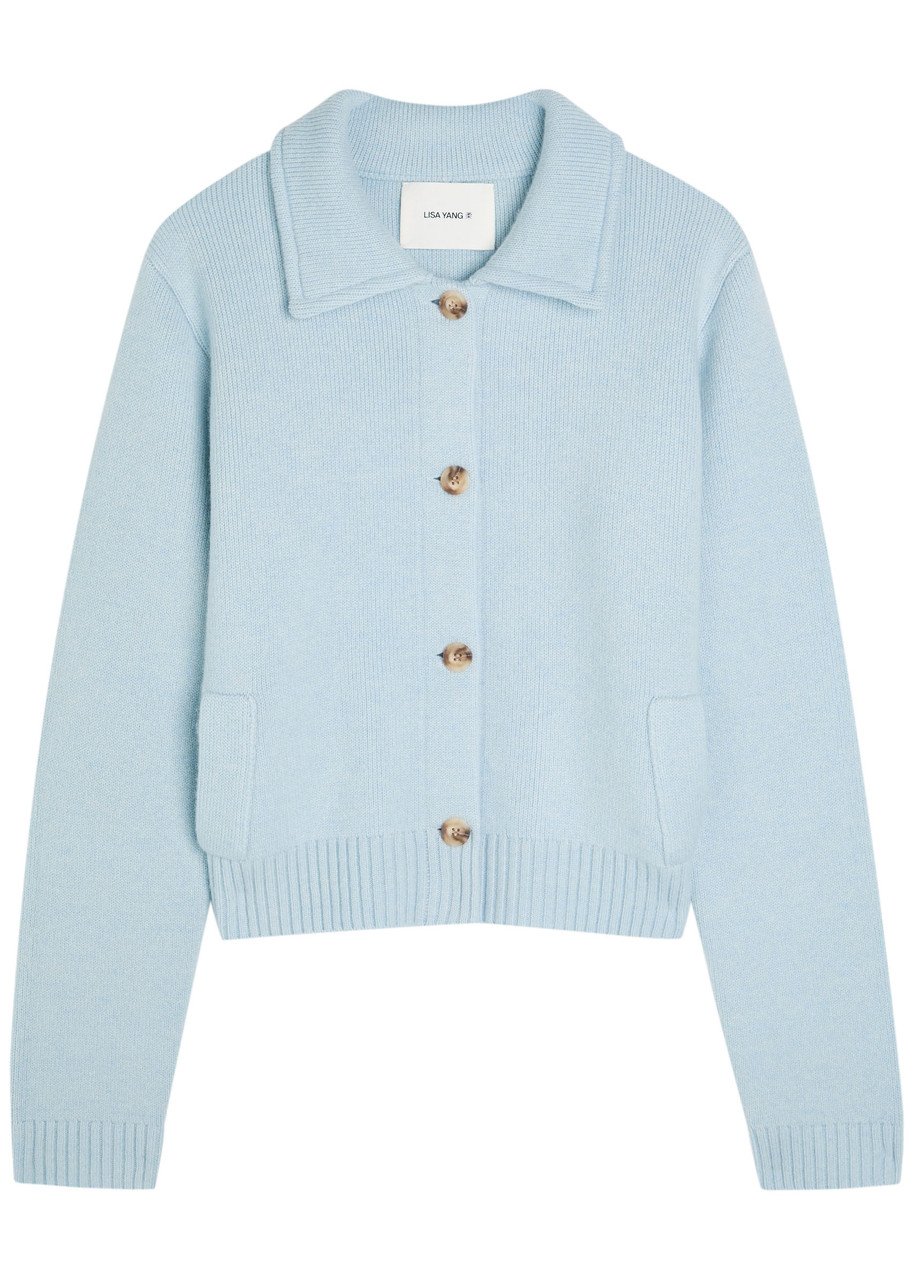 Lisa Yang Lynna Cashmere Jacket In Blue