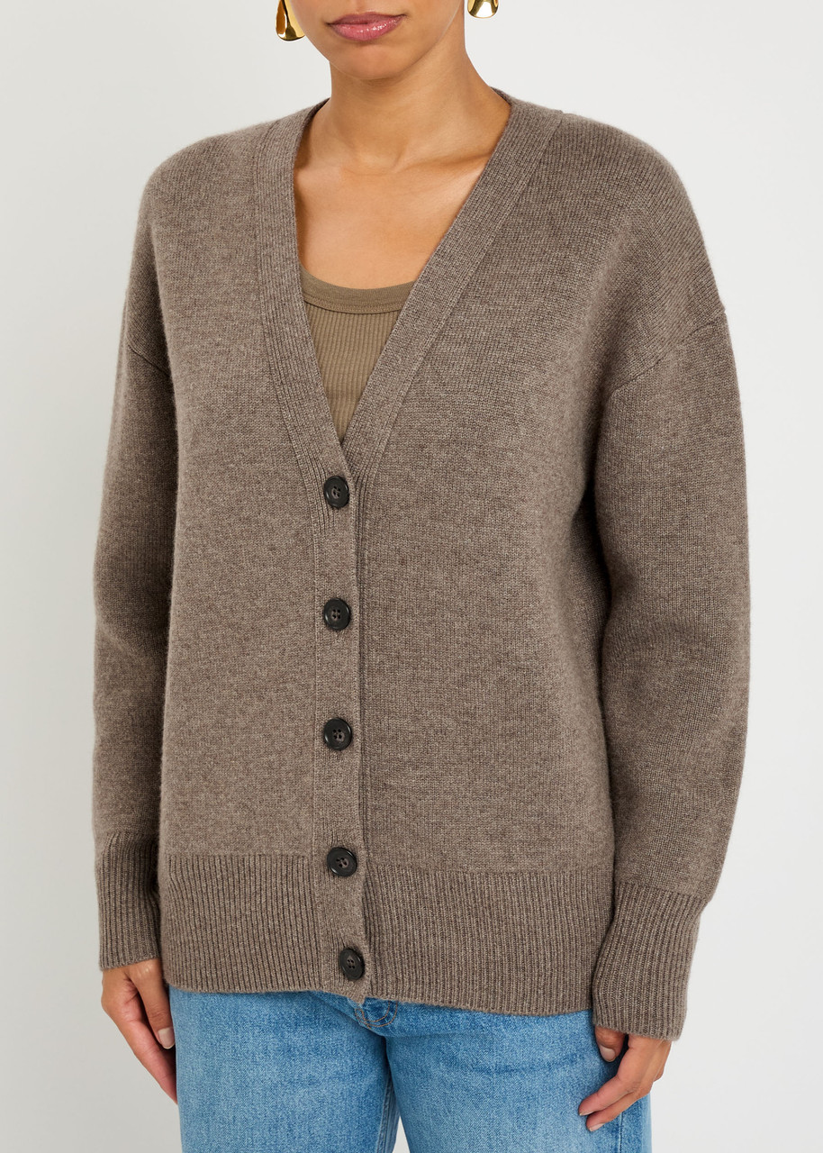 Lisa Yang Amery Cashmere Cardigan In Brown