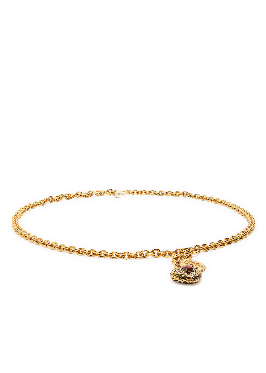 Chloé Chain And Pendant Belt Collection In Gold
