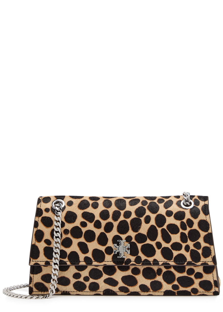 Tory Burch Kira Printed Calf Hair Shoulder Bag In Multi