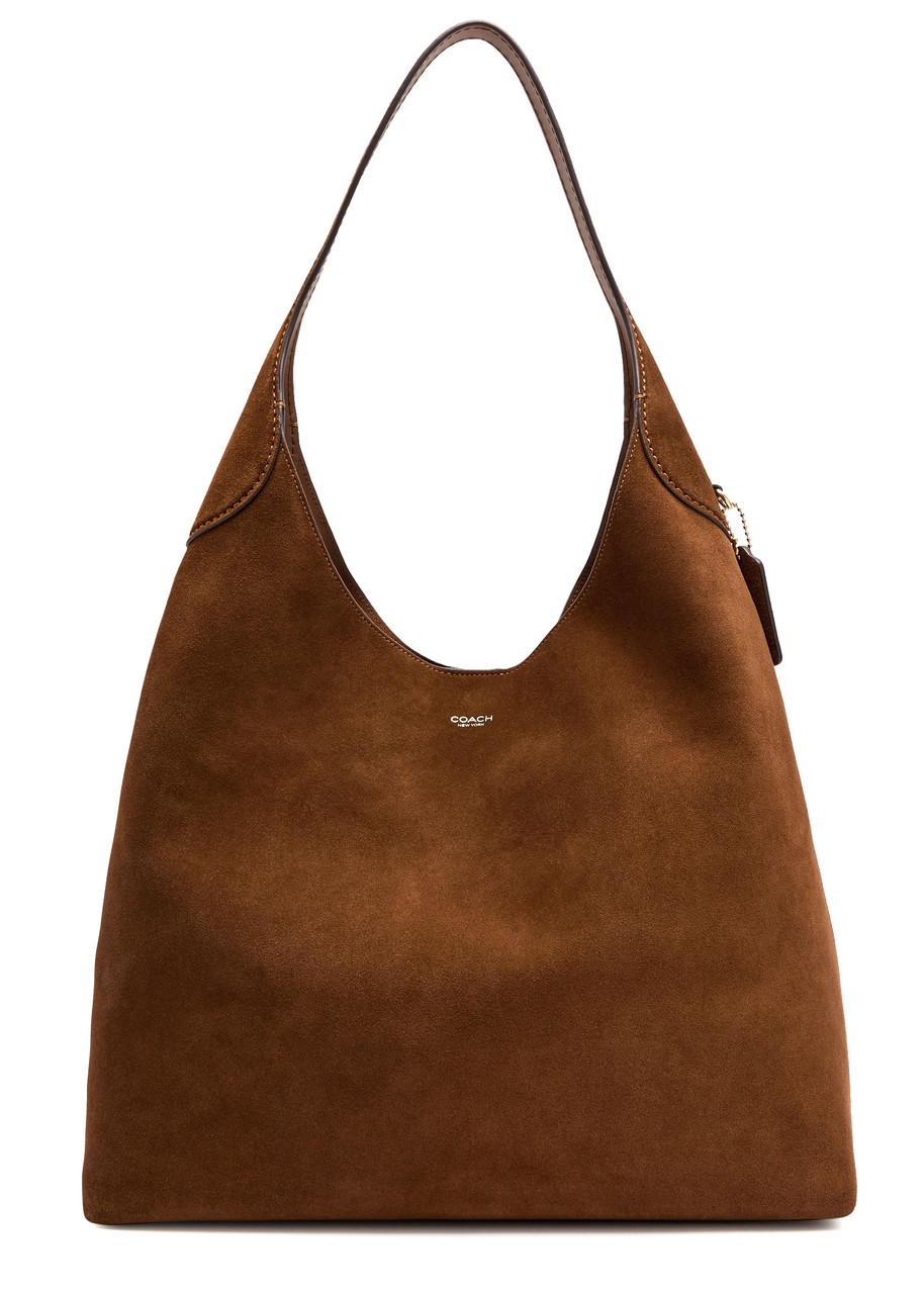 Coach Brooklyn 39 Suede Shoulder Bag In Brown