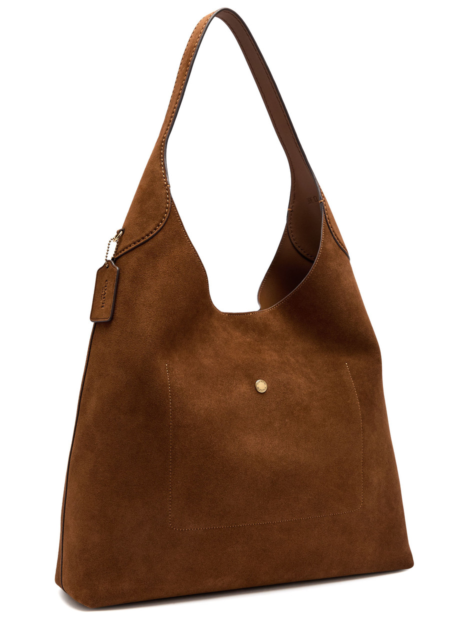 Coach Brooklyn 39 Suede Shoulder Bag In Brown