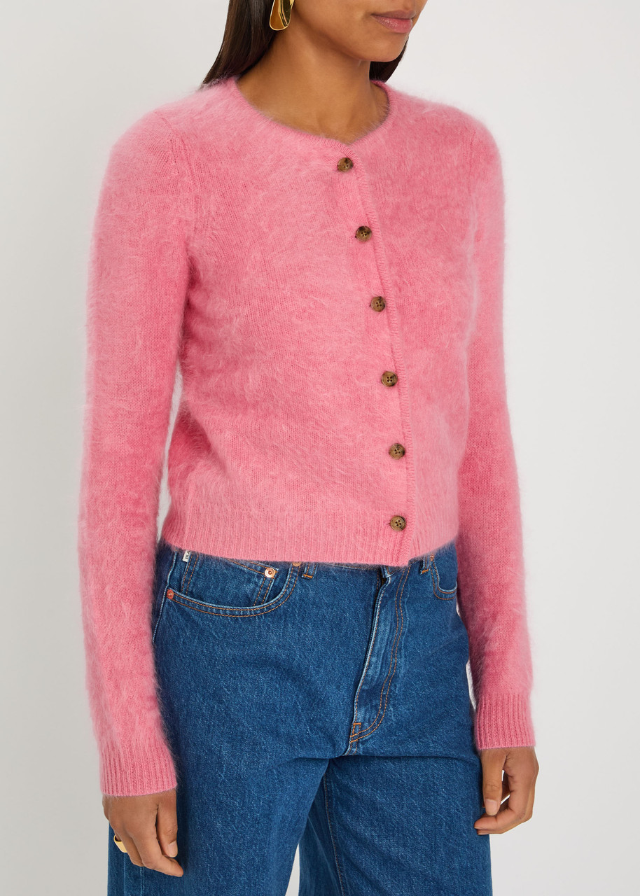 Guest In Residence Grizzly Cashmere Cardigan In Pink
