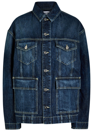 JEAN PAUL GAULTIER Cut-out denim jacket | Harvey Nichols