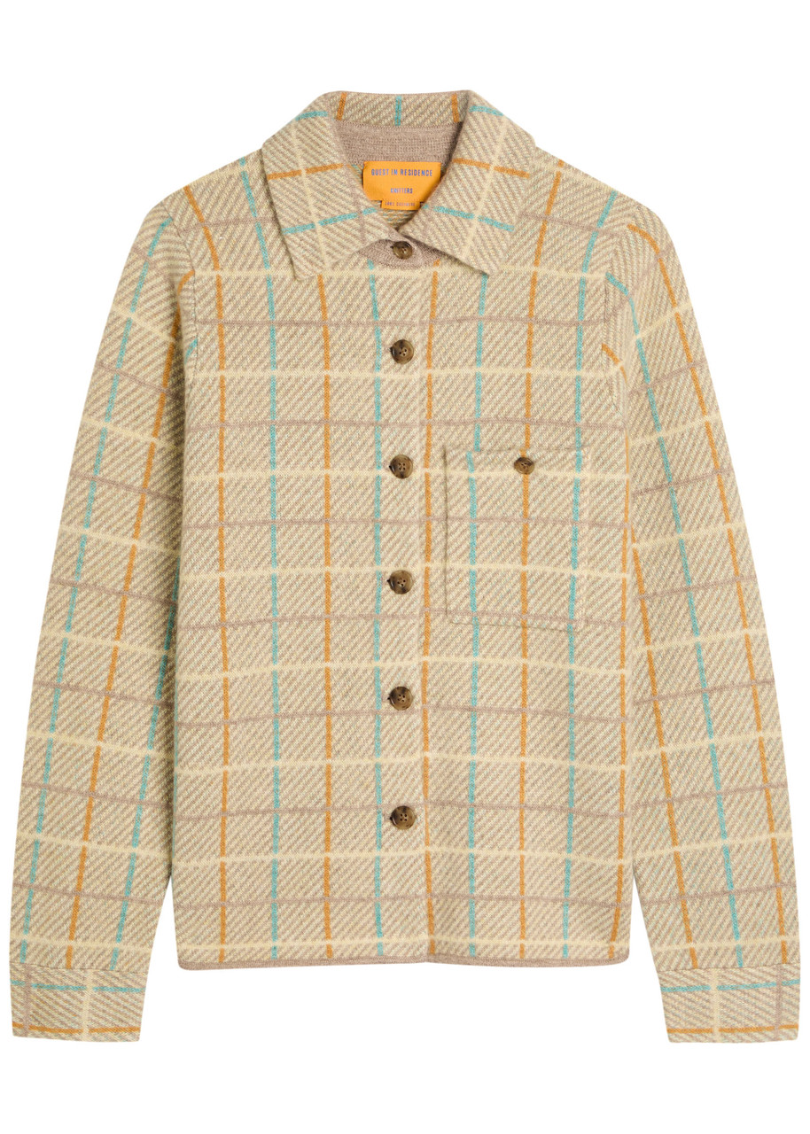Guest In Residence Dylan Plaid Cashmere Shirt In Multi