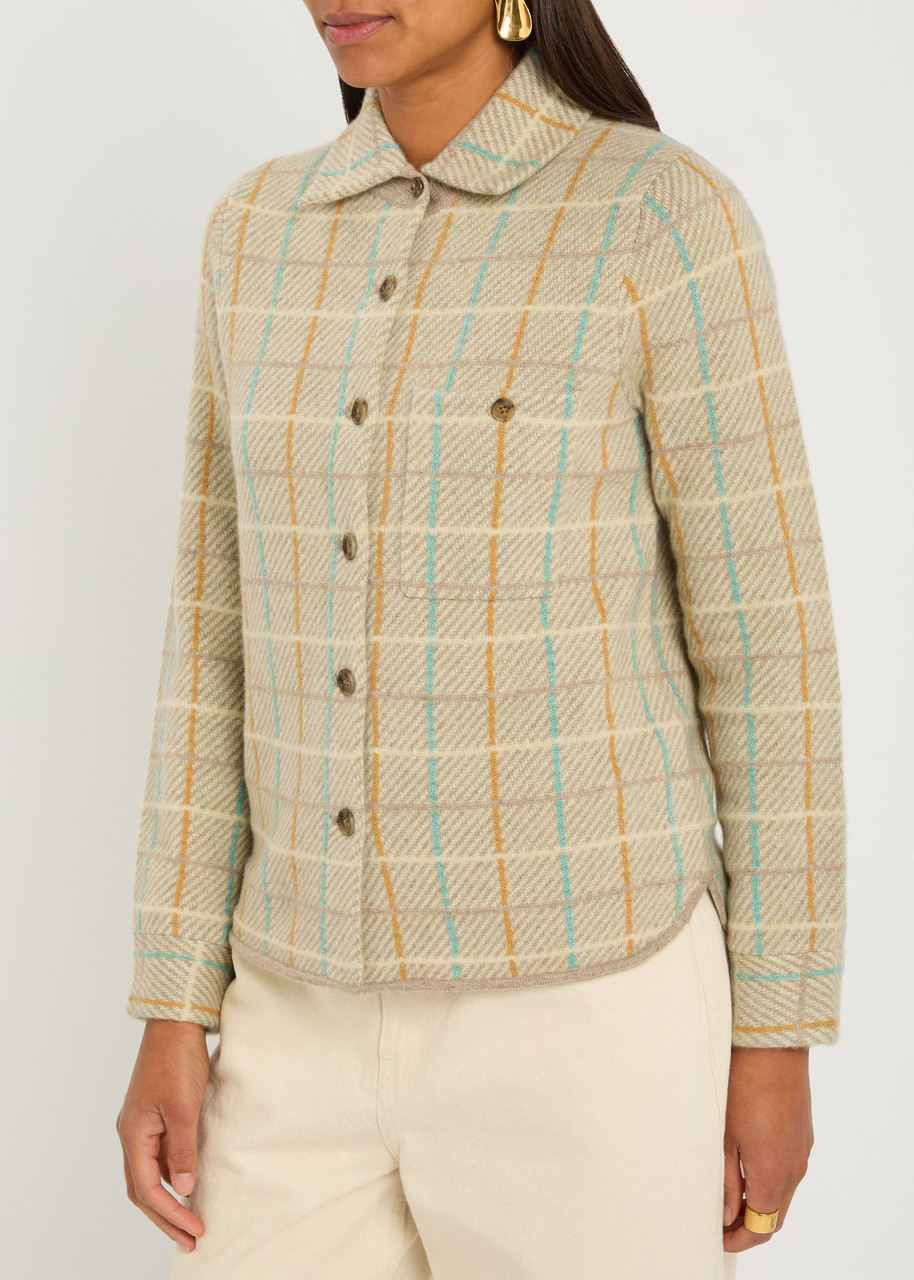 Guest In Residence Dylan Plaid Cashmere Shirt In Multi