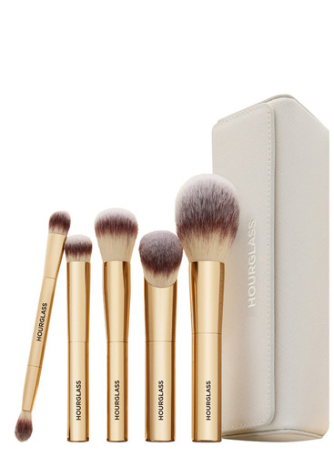 HOURGLASS メイクブラシセット ゴールド HOURGLASS Face & Eye Travel Brush Set | Harvey Nichols