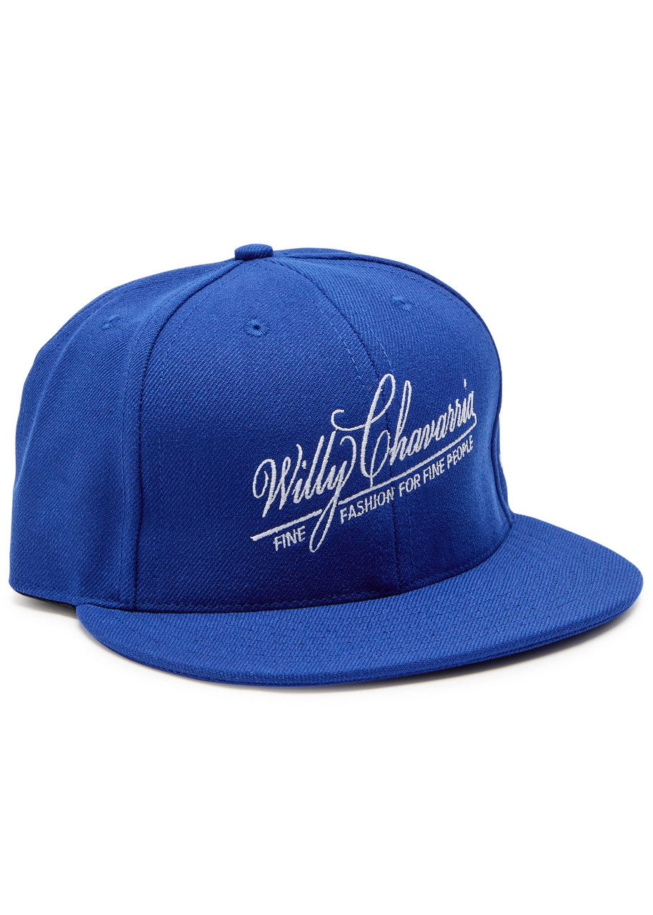 Willy Chavarria Logo-embroidered Twill Cap In Blue