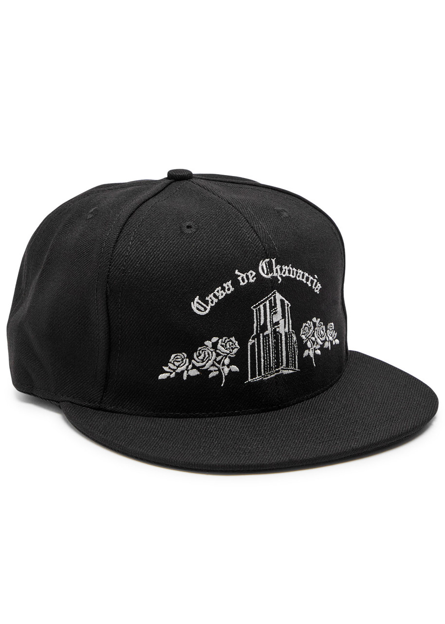 Willy Chavarria Casa De Chavarria Embroidered Cap In Black