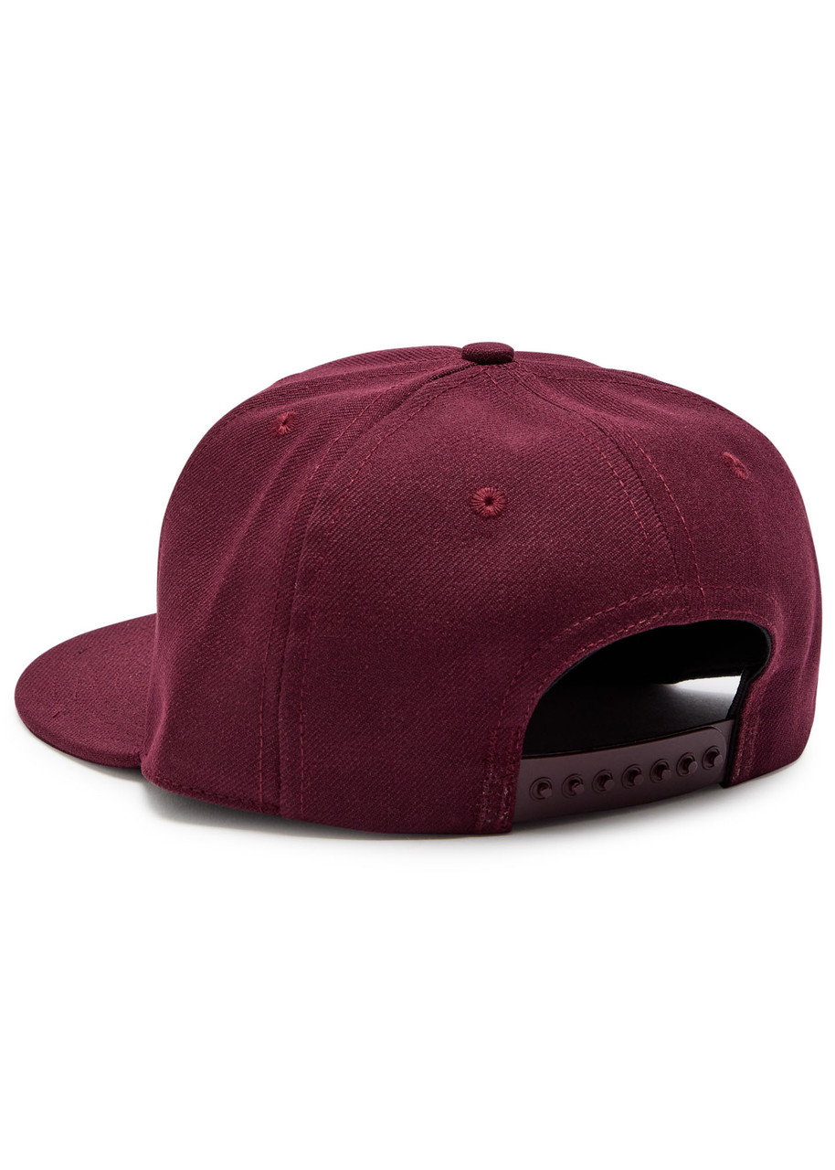 Willy Chavarria Logo-embroidered Twill Cap In Burgundy