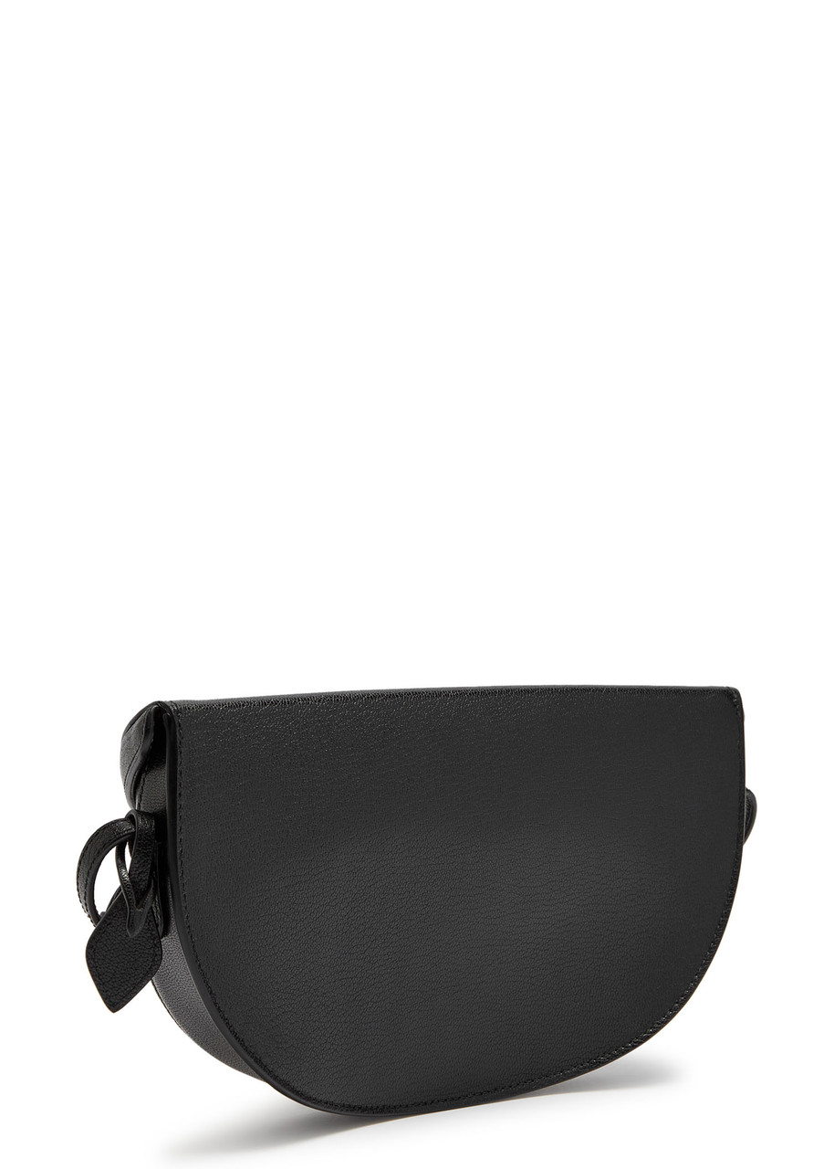 Alaïa Hip East West Grained Leather Cross-body Bag In Black