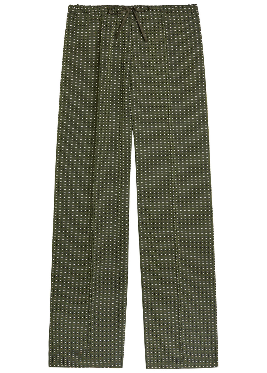 Dries Van Noten Puvis Jacquard Woven Trousers - Khaki - 34 (UK6 / XS)