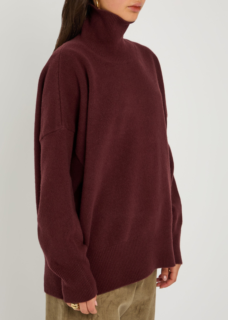 Rohe Turtle-neck Stretch-wool Jumper In Brown