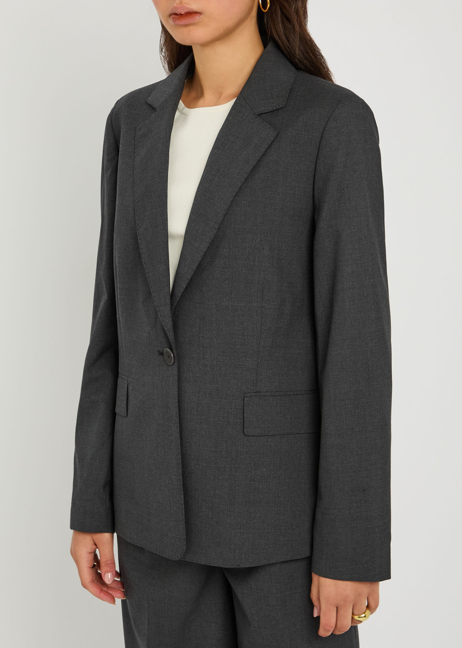 Joseph Valery Wool Blazer In Gray