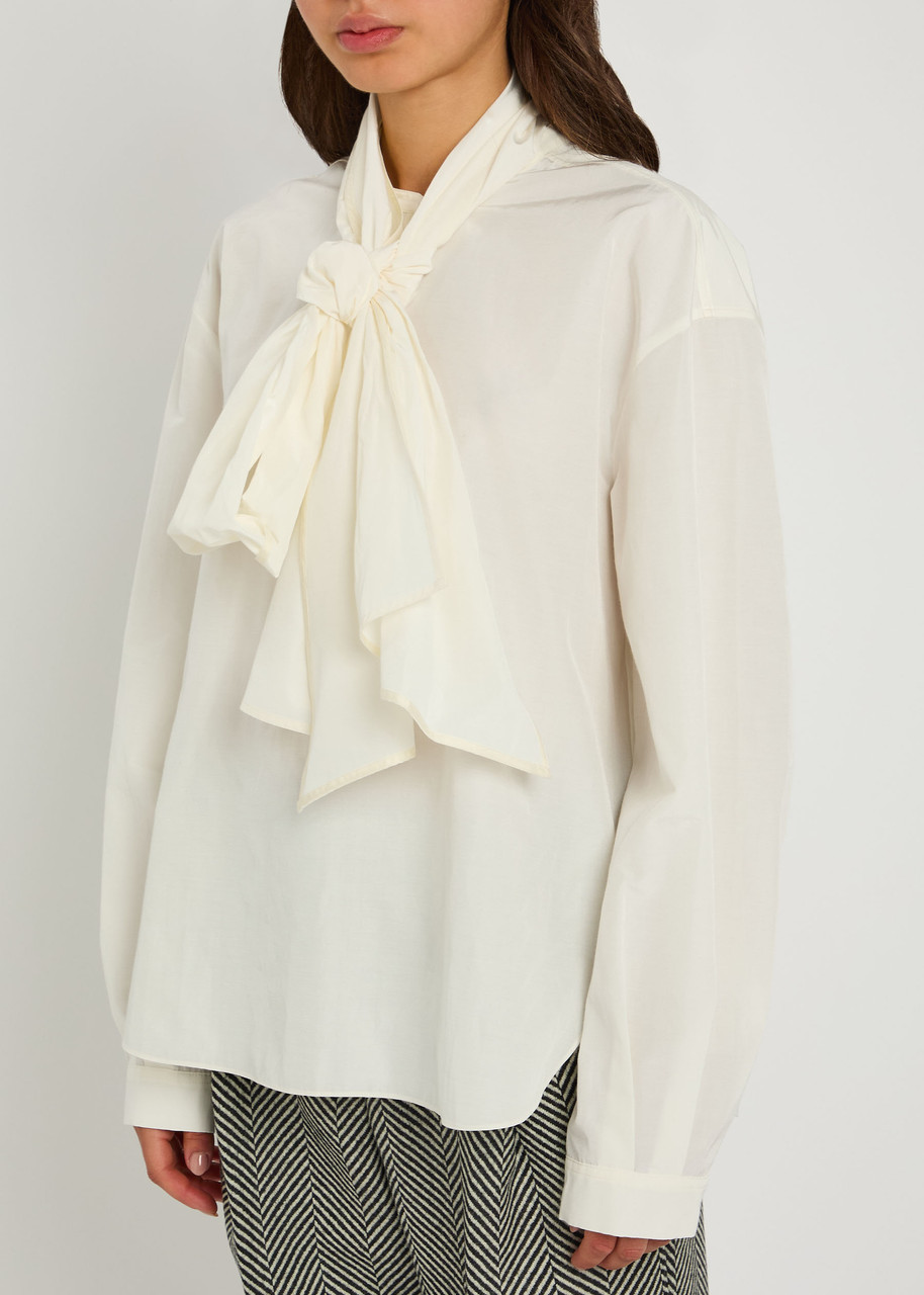 Forte Forte Forte_forte Bow-detail Taffeta Shirt In White