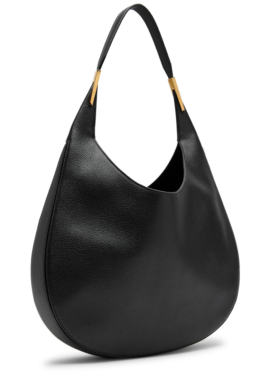 Savette Florence Leather Hobo Bag In Black