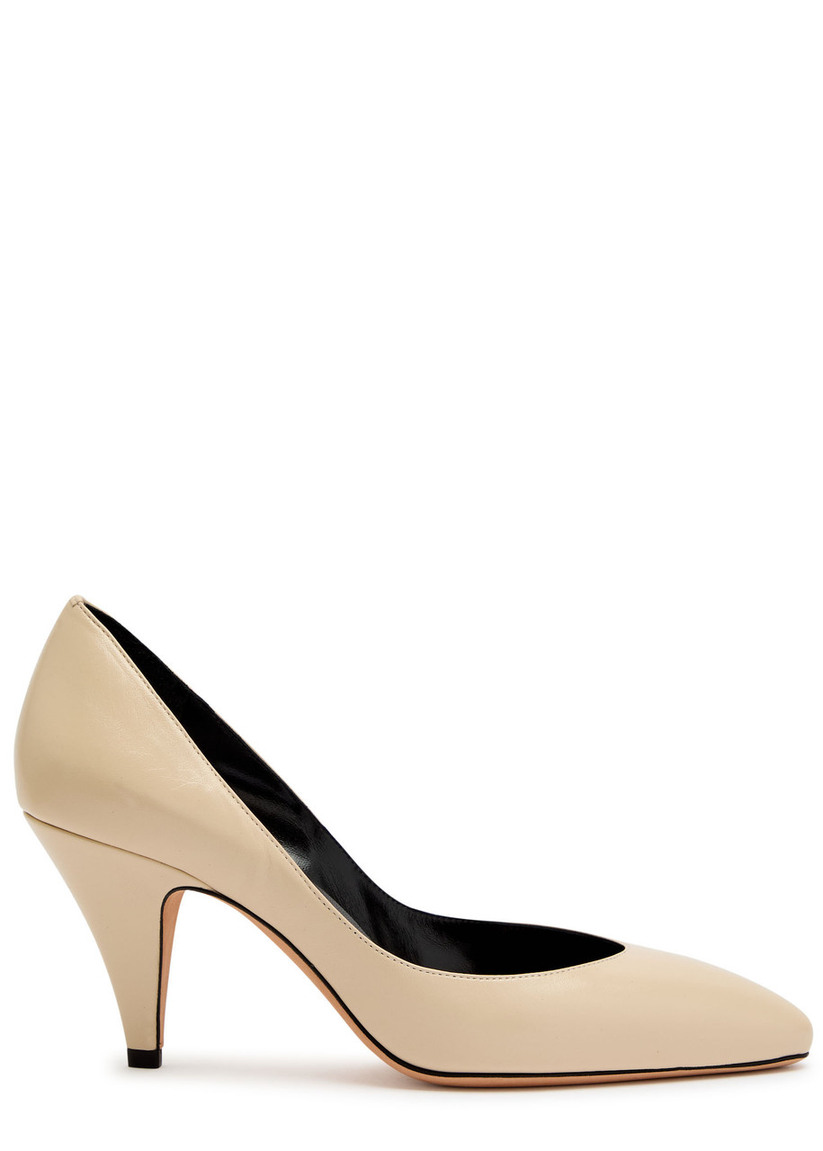 Jude Haze 75 Leather Pumps In Neutral
