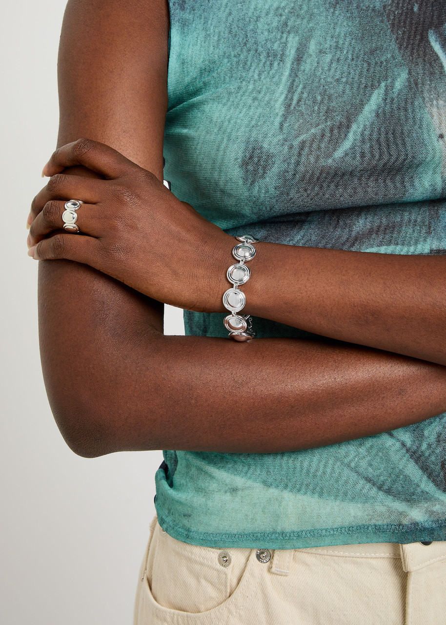 Lie Studio The Liv Sterling Silver-plated Bracelet In Metallic