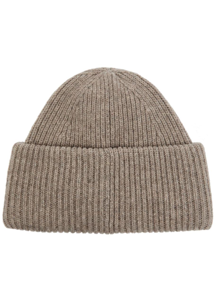 Acne Studios Pana Face Wool-blend Beanie In Brown