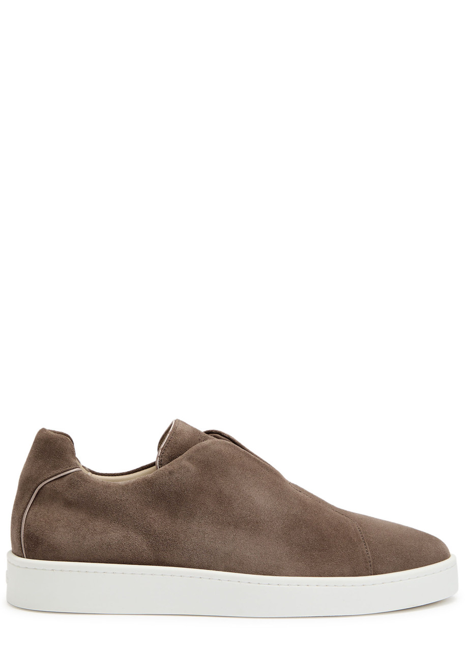 Aurélien Aur3 Suede Sneakers In Brown