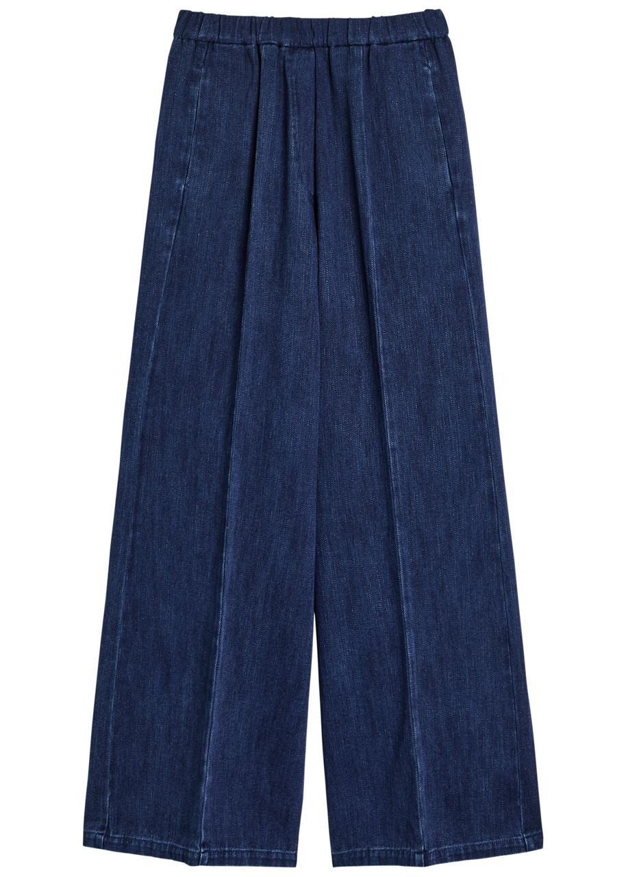 Forte Forte Forte_forte Denim Wide-leg Palazzo Trousers In Blue