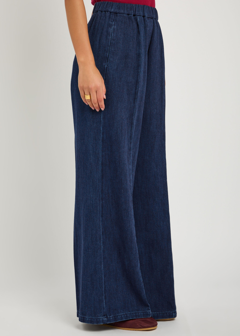 Forte Forte Forte_forte Denim Wide-leg Palazzo Trousers In Blue