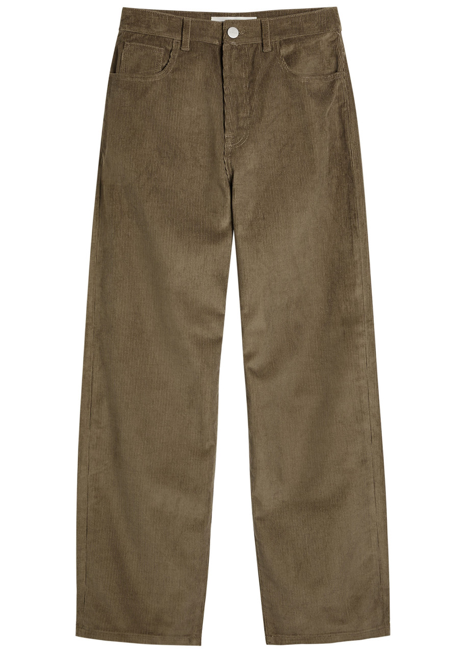 Rohe Straight-leg Corduroy Trousers In Green