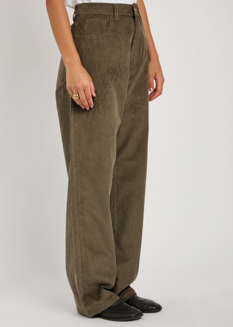 Rohe Straight-leg Corduroy Trousers In Green