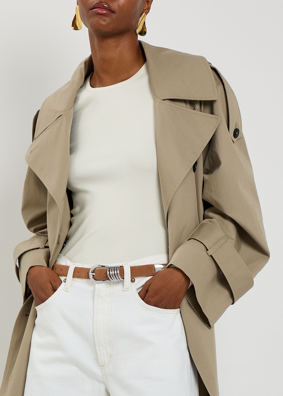 Dehanche Hollyhock Suede Belt In Brown
