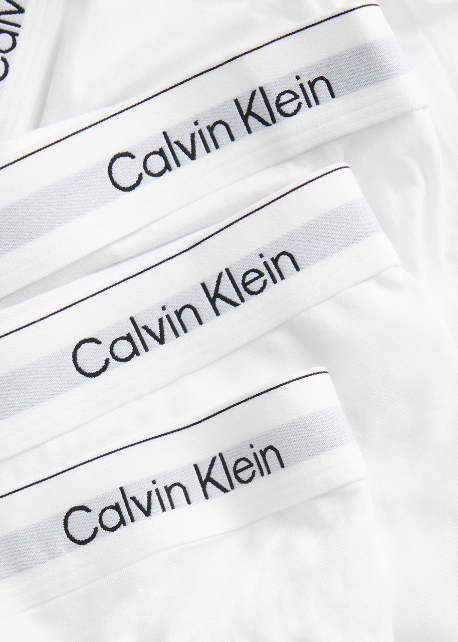 Calvin Klein Icon Low-rise Stretch-cotton Trunks In White