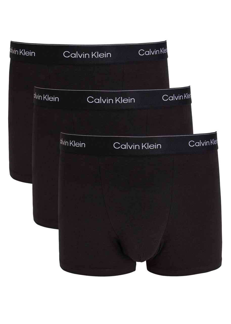 Calvin Klein Icon Stretch-cotton Trunks – set of Three – Black – S Calvin Klein Icon Stretch-cotton Trunks – set of Three – Black – S