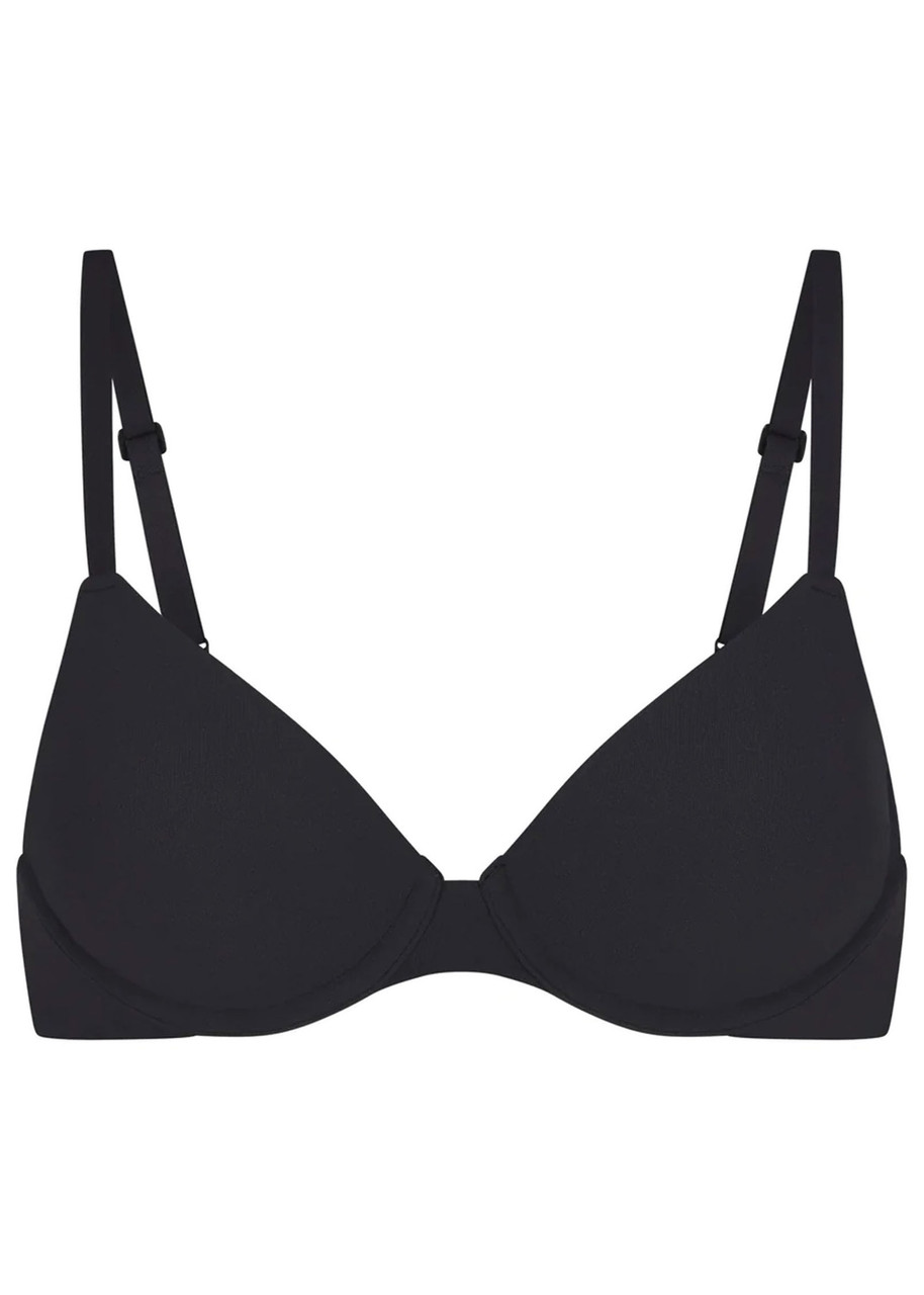 Skims Stretch-jersey T-shirt bra - Black - 36DD
