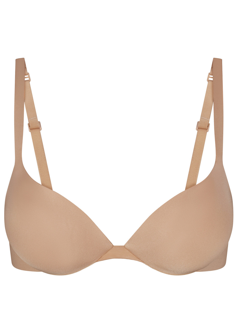 Skims Adjustable Straps T-shirt Bra In Neutral